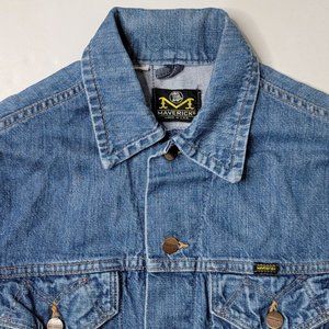 Vintage 70s Maverick Blue Bell Denim Jacket Size 38 Wrangler Made USA